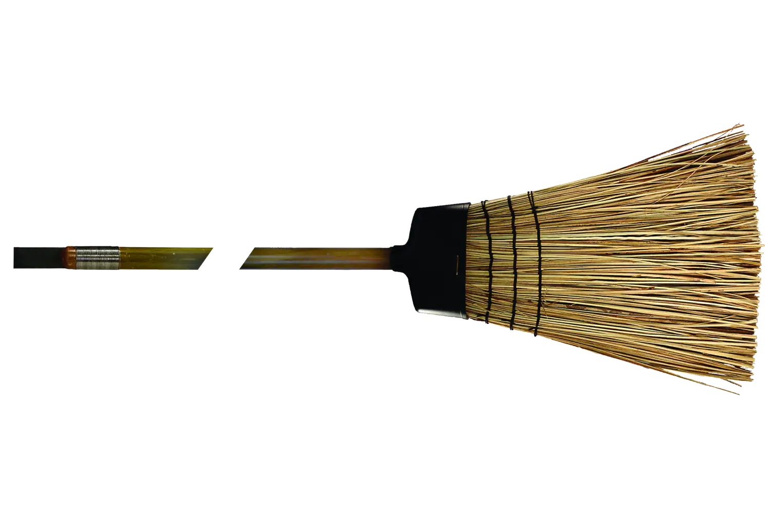 Picture of 79189374 Pferd Track Broom With Chisel End Handle 55" Bass Fill 10" Sweep